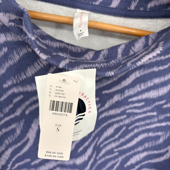 NWT Anthropologie Daily Practice Drawstring Funnel Neck Sweatshirt, Small, Yoga - Picture 8 of 9